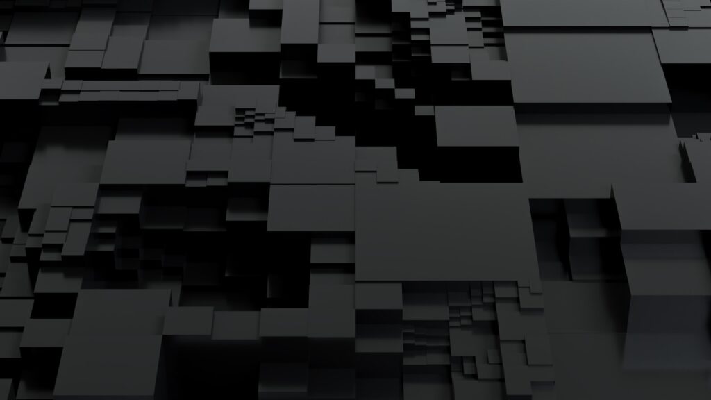 A black and white photo of an abstract design