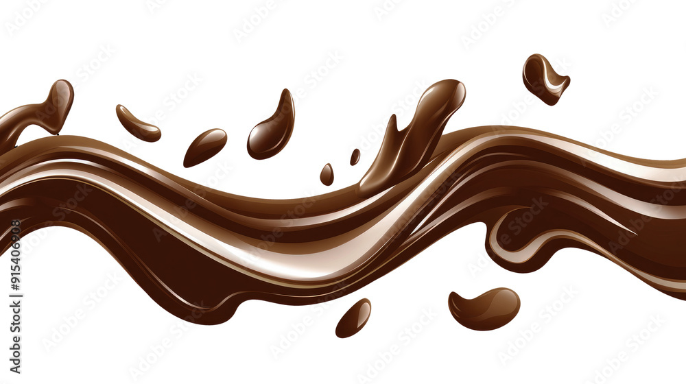 Behold the delightful stream of chocolate, a luscious reminder of the simple pleasures and indulgences that sweeten our transient lives.