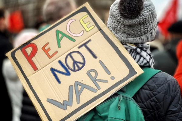 Free Stop War Demonstration photo