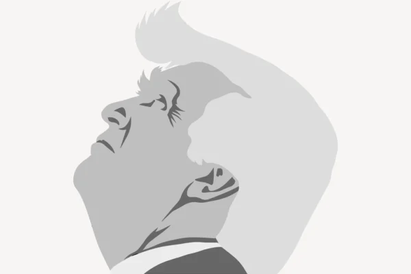 Donald Trump clipart illustration vector