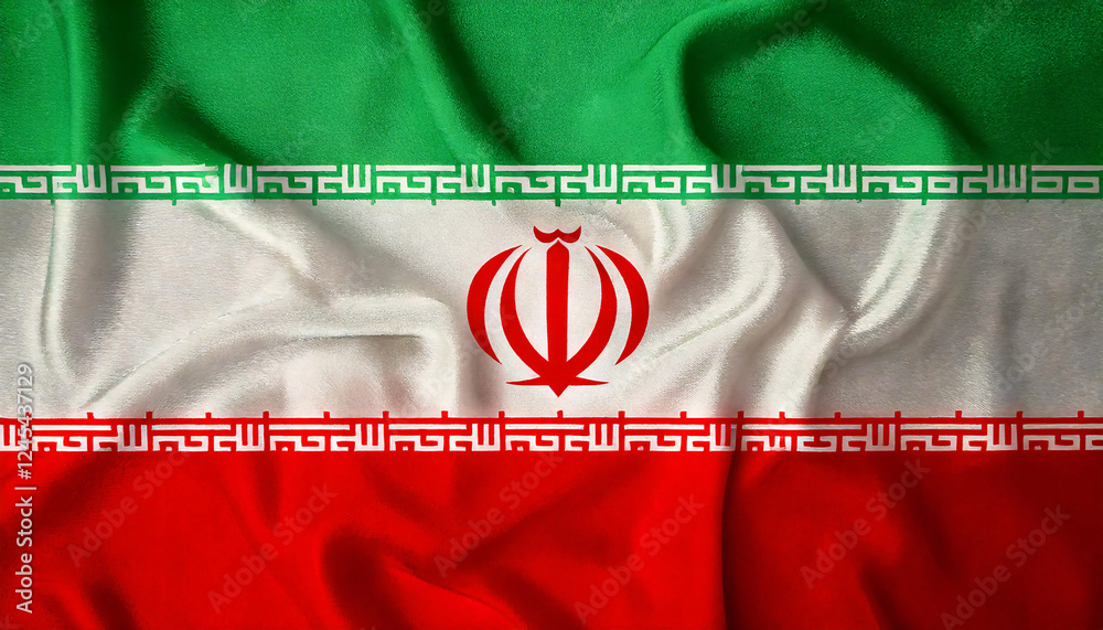 flag of iran waving