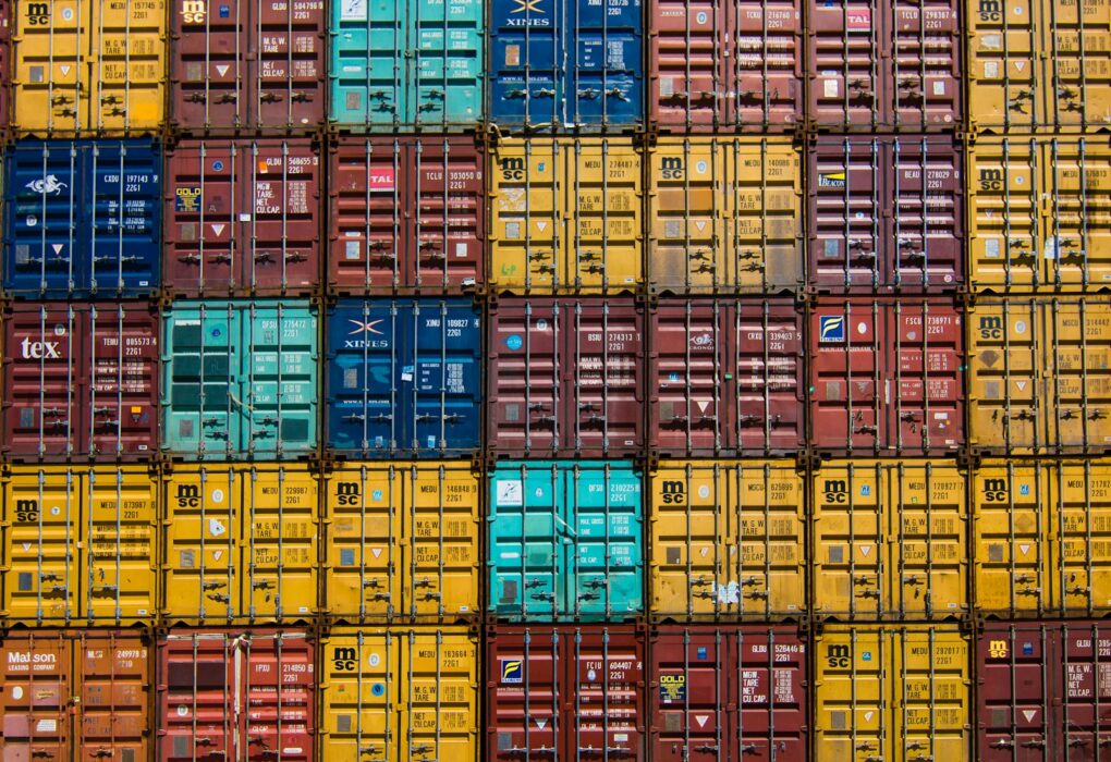 stack of cargo trailer